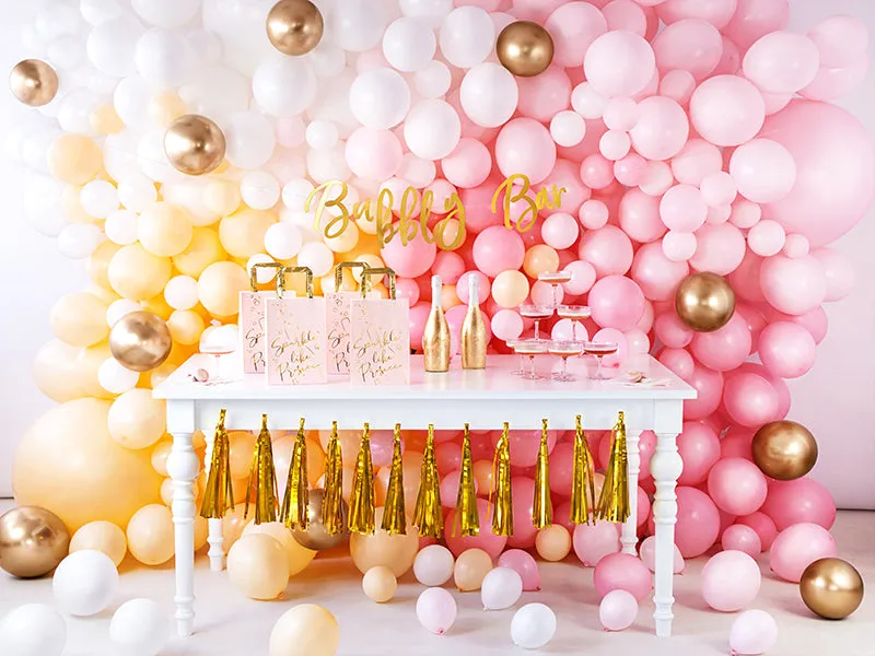 Blush Pink & Gold Sparkle Like Prosecco Gift Bags 6ct