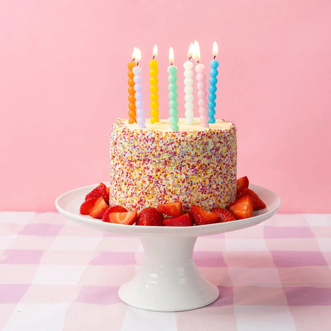 Bobble Multicolored Birthday Candles 8ct