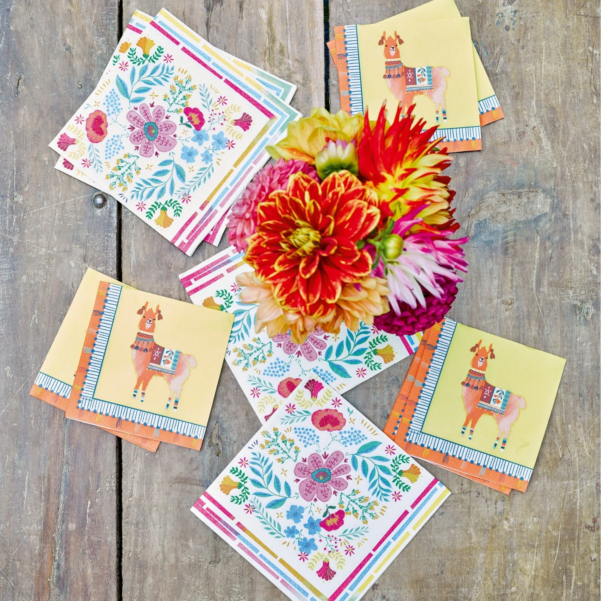 Boho Floral Lunch Napkins 20ct