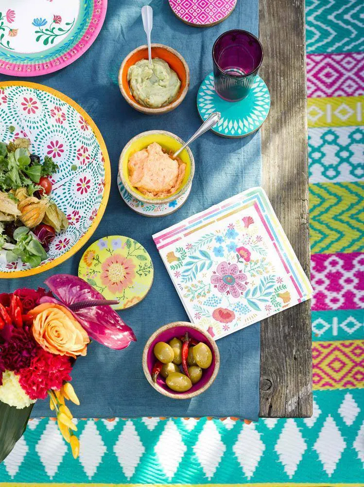 Boho Floral Lunch Napkins 20ct