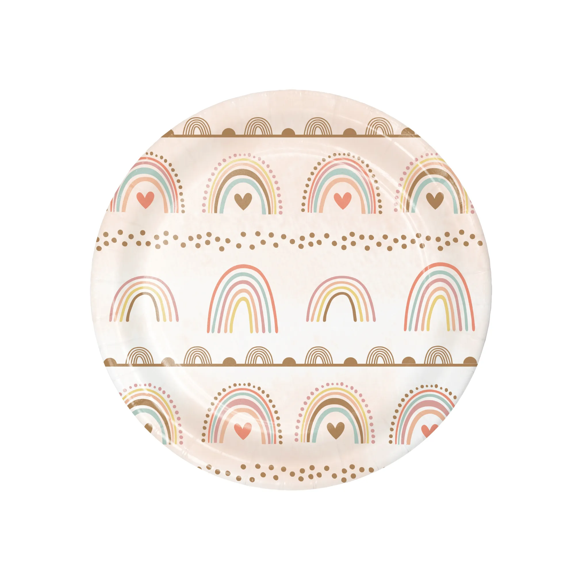 Boho Rainbow Dessert Plates 8ct