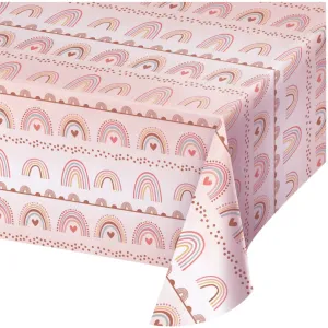 Boho Rainbow Paper Table Cover 54in x 102in