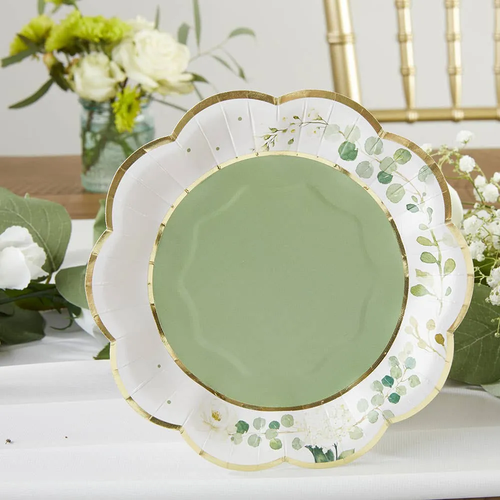 Botanical Garden Dessert Plates 16ct