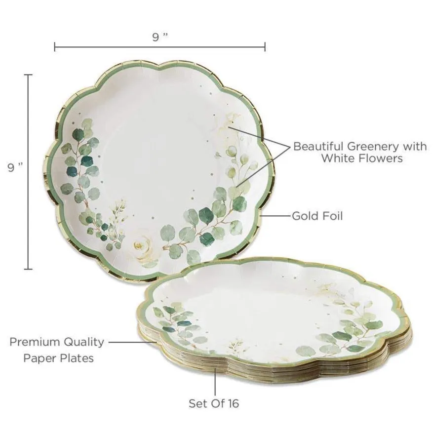 Botanical Garden Lunch Plates 16ct