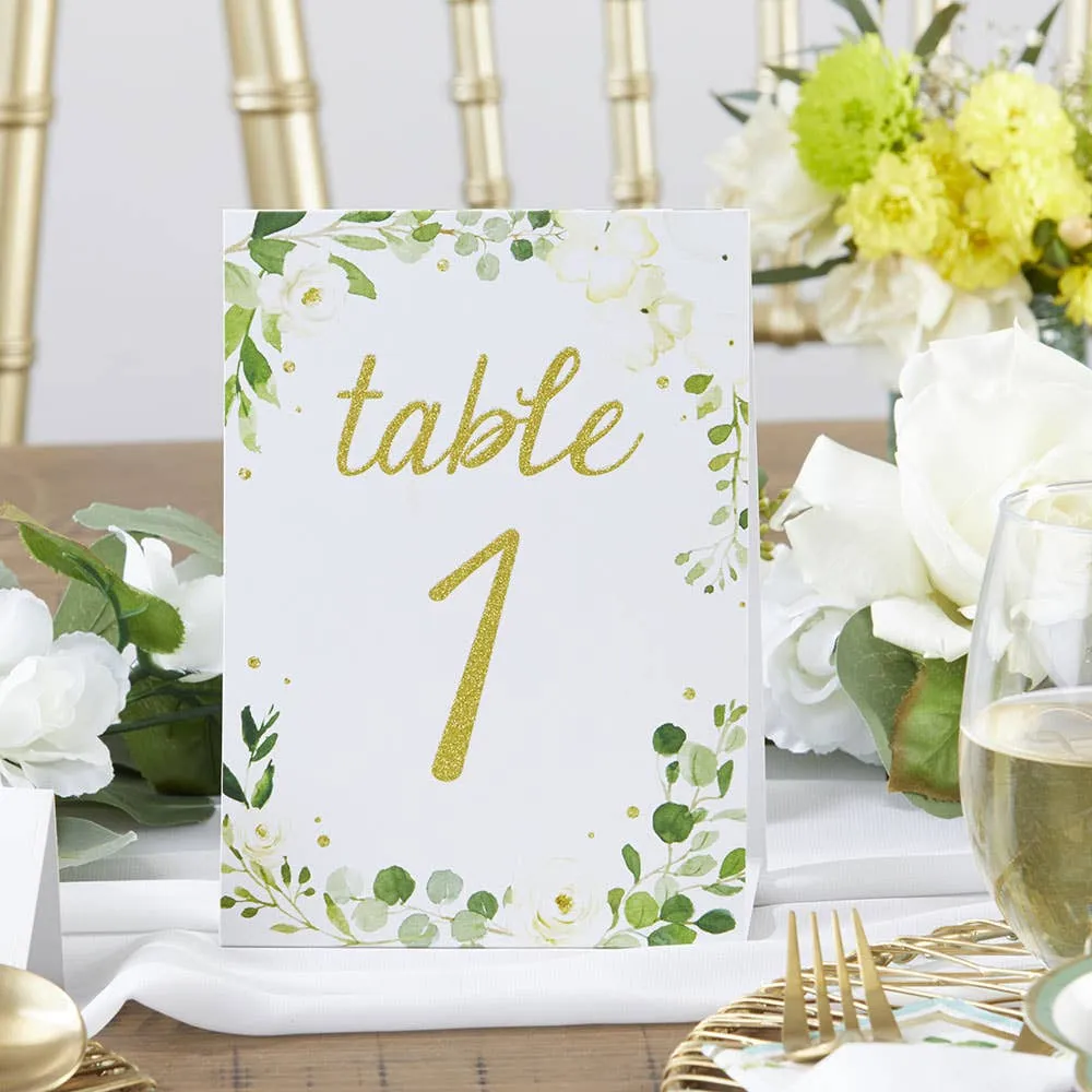 Botanical Garden Wedding Table Numbers (1-25)