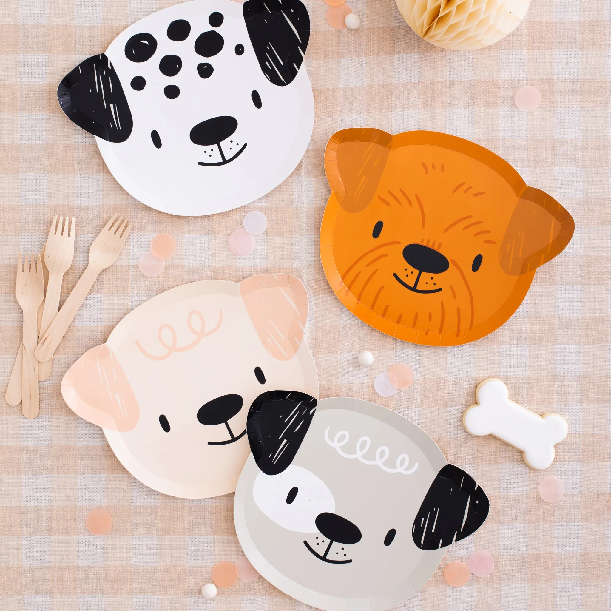 Bow Wow Dog Lunch Plates 8ct