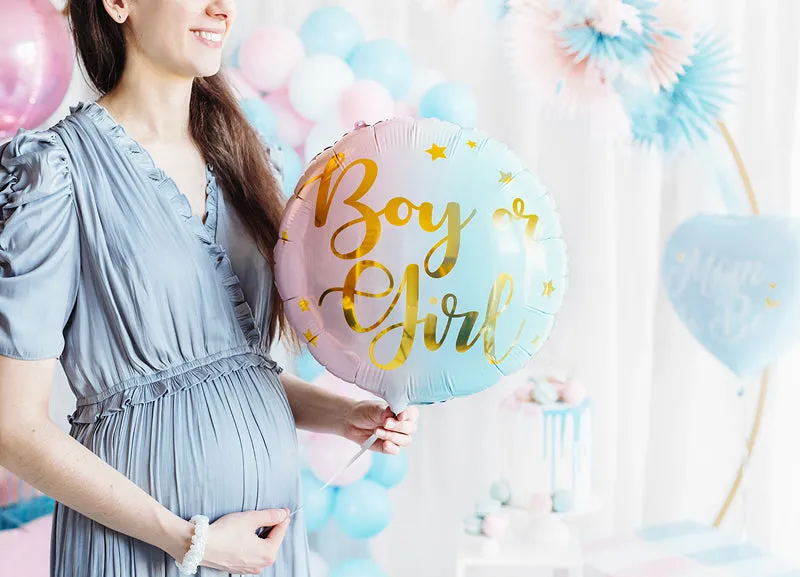 Boy or Girl Gender Reveal Balloon 14in