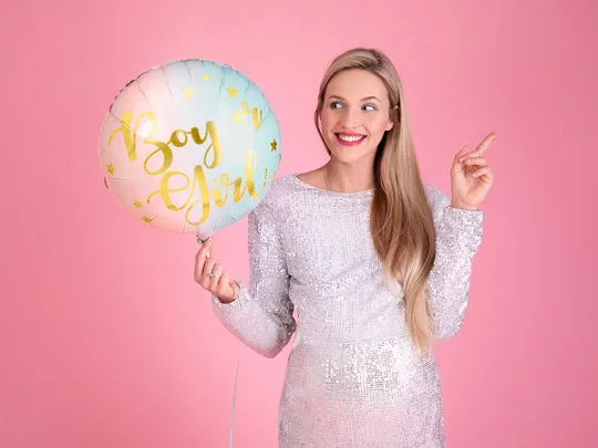 Boy or Girl Gender Reveal Balloon 14in