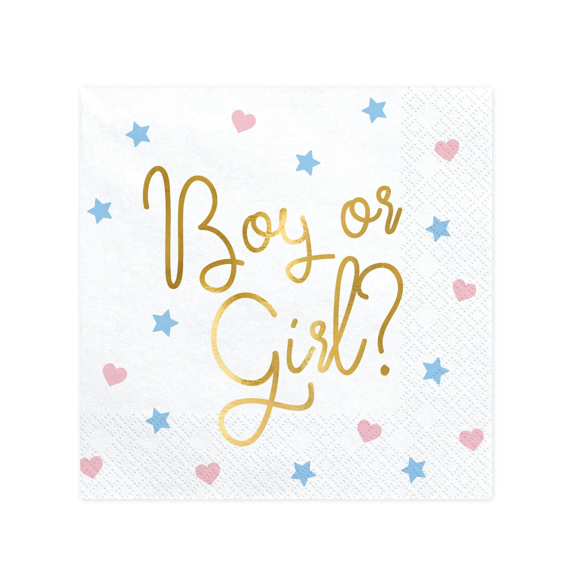 Boy or Girl Gender Reveal Lunch Napkins 20ct