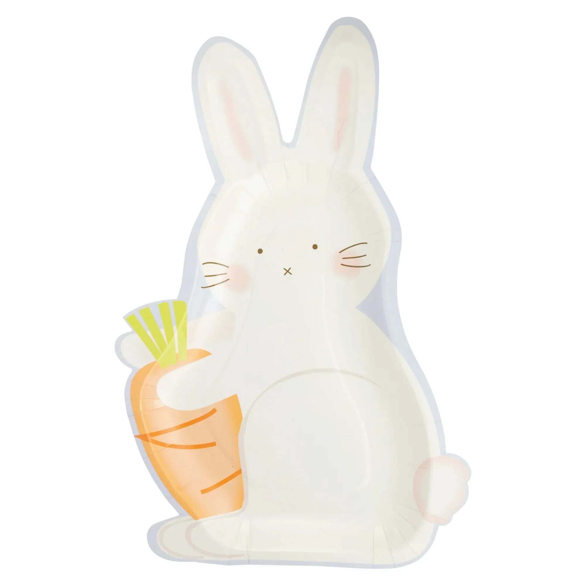 Bunny with Carrot Lunch Plates 8ct