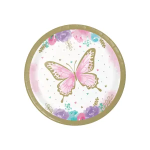 Butterfly Dessert Plates 8ct