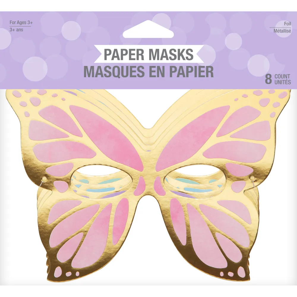 Butterfly Party Masks 8ct