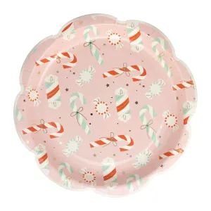 Candy Cane Lane Pattern Lunch Plates 8ct