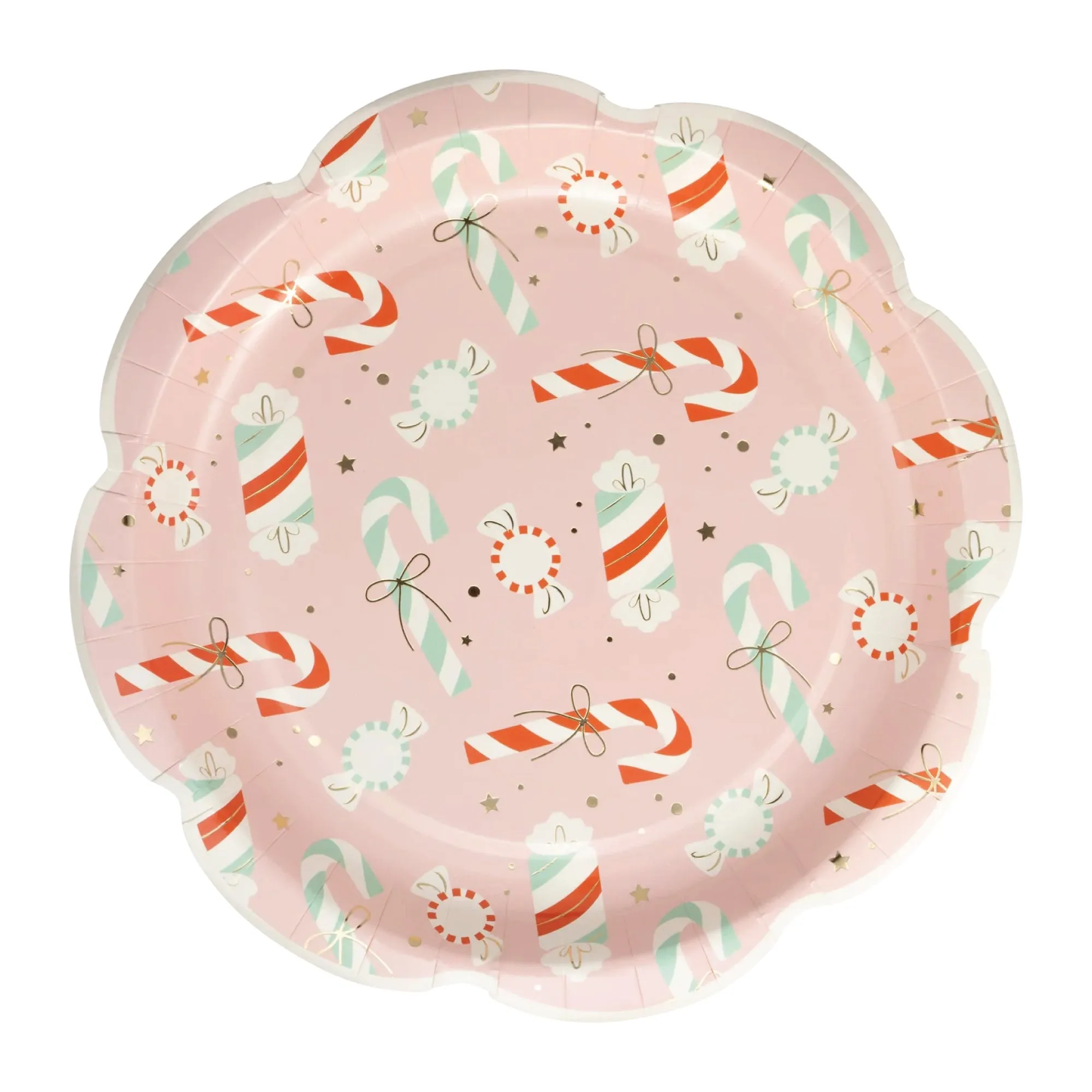 Candy Cane Lane Pattern Lunch Plates 8ct