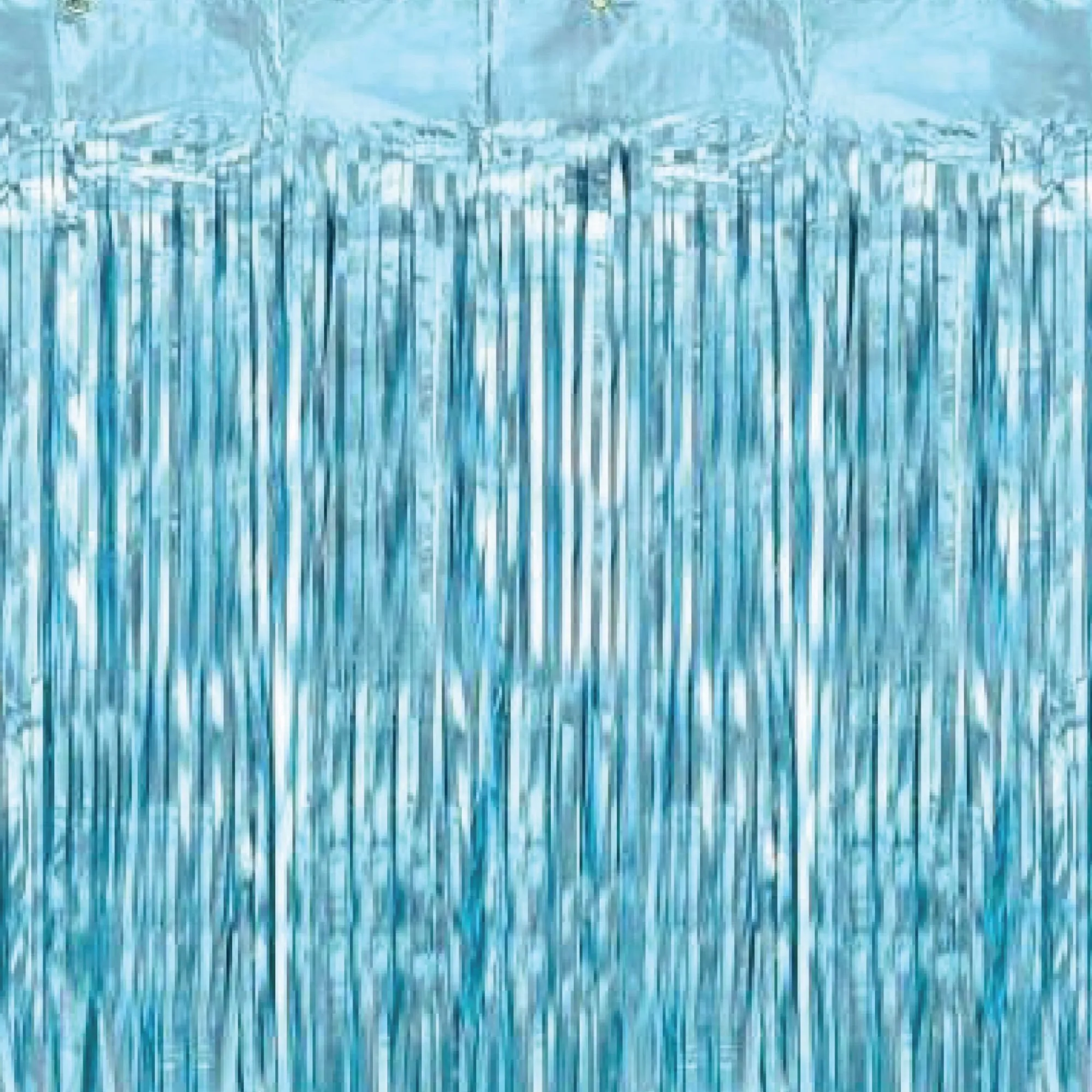 Caribbean Blue Fringe Curtain