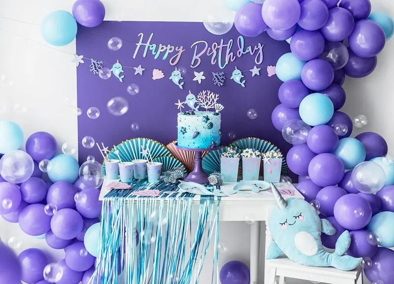 Caribbean Blue Fringe Curtain