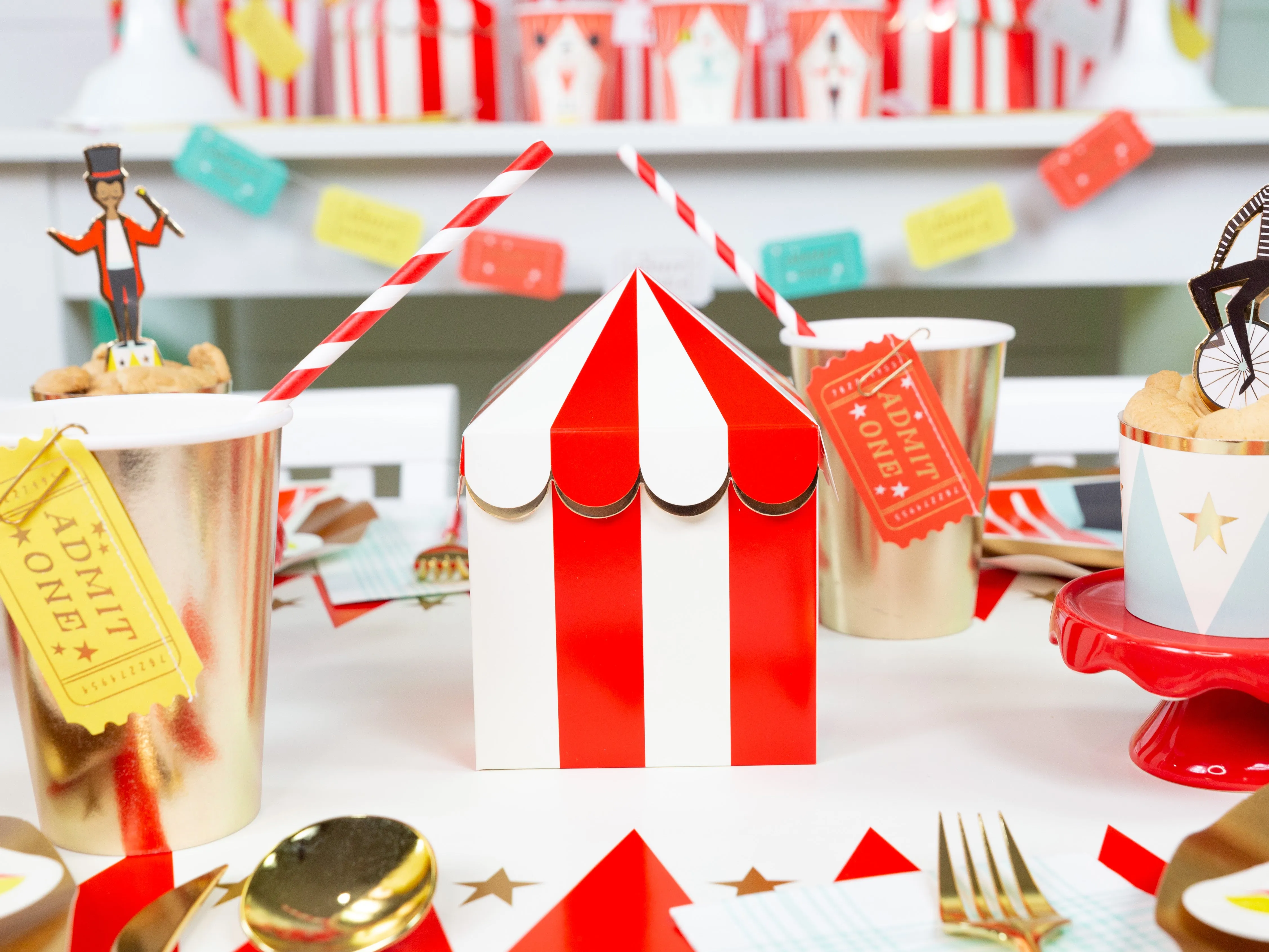 Carnival Tent Treat Boxes 8ct
