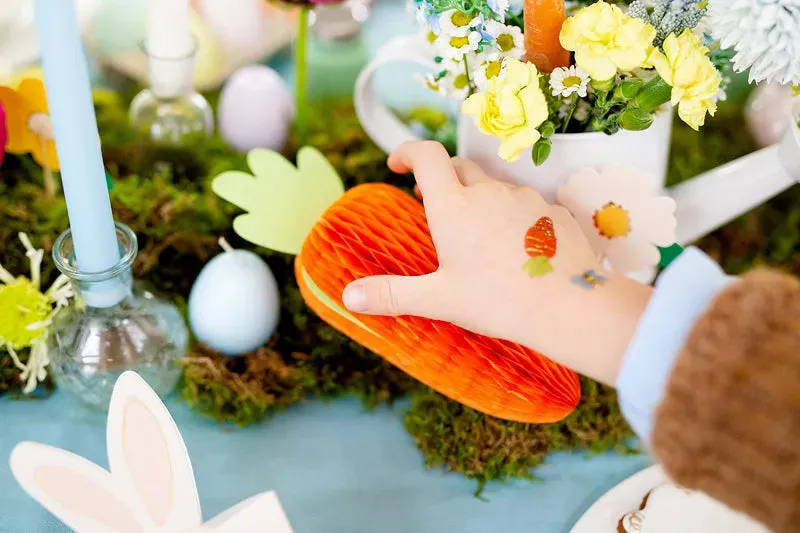Carrot Honeycomb Decoration 7in