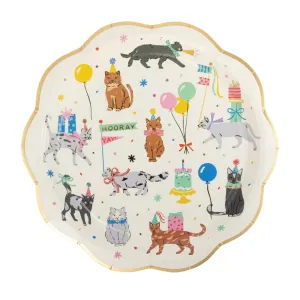 Cat Party Lunch Plates 8ct