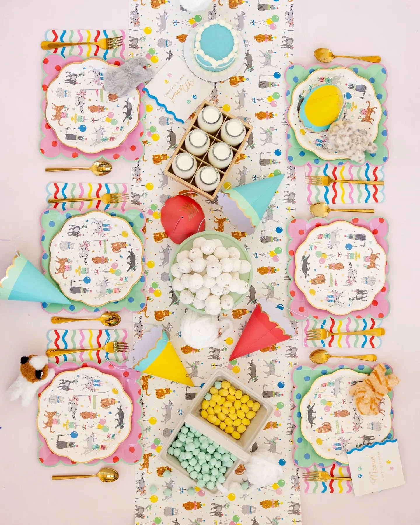 Cat Party Lunch Plates 8ct