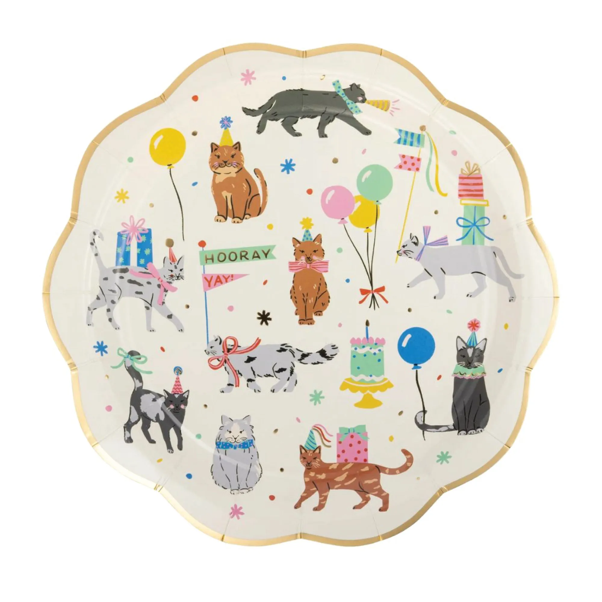 Cat Party Lunch Plates 8ct