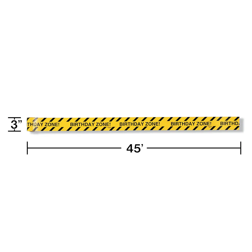 Caution Birthday Zone! Construction Tape