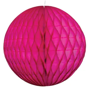 Cerise Honeycomb Tissue Ball