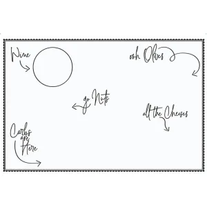 Charcuterie Layout Paper Table Decoration