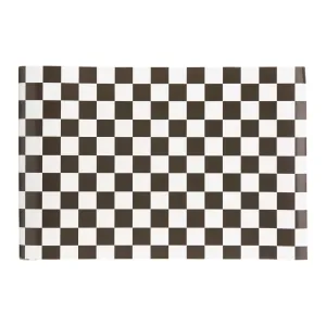 Checkered Race Flag Paper Table Runner