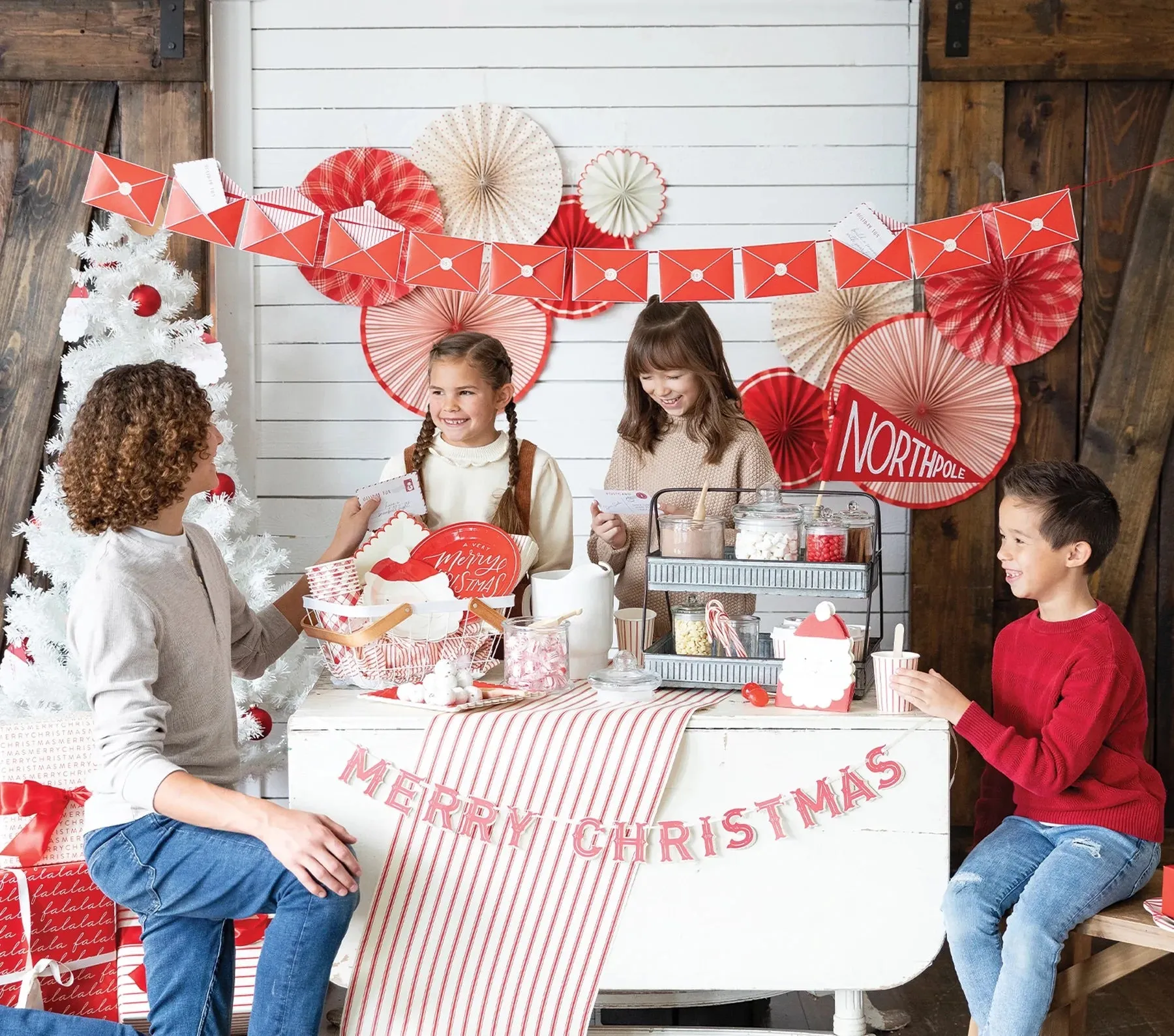 Christmas Advent Calendar Envelope Banner
