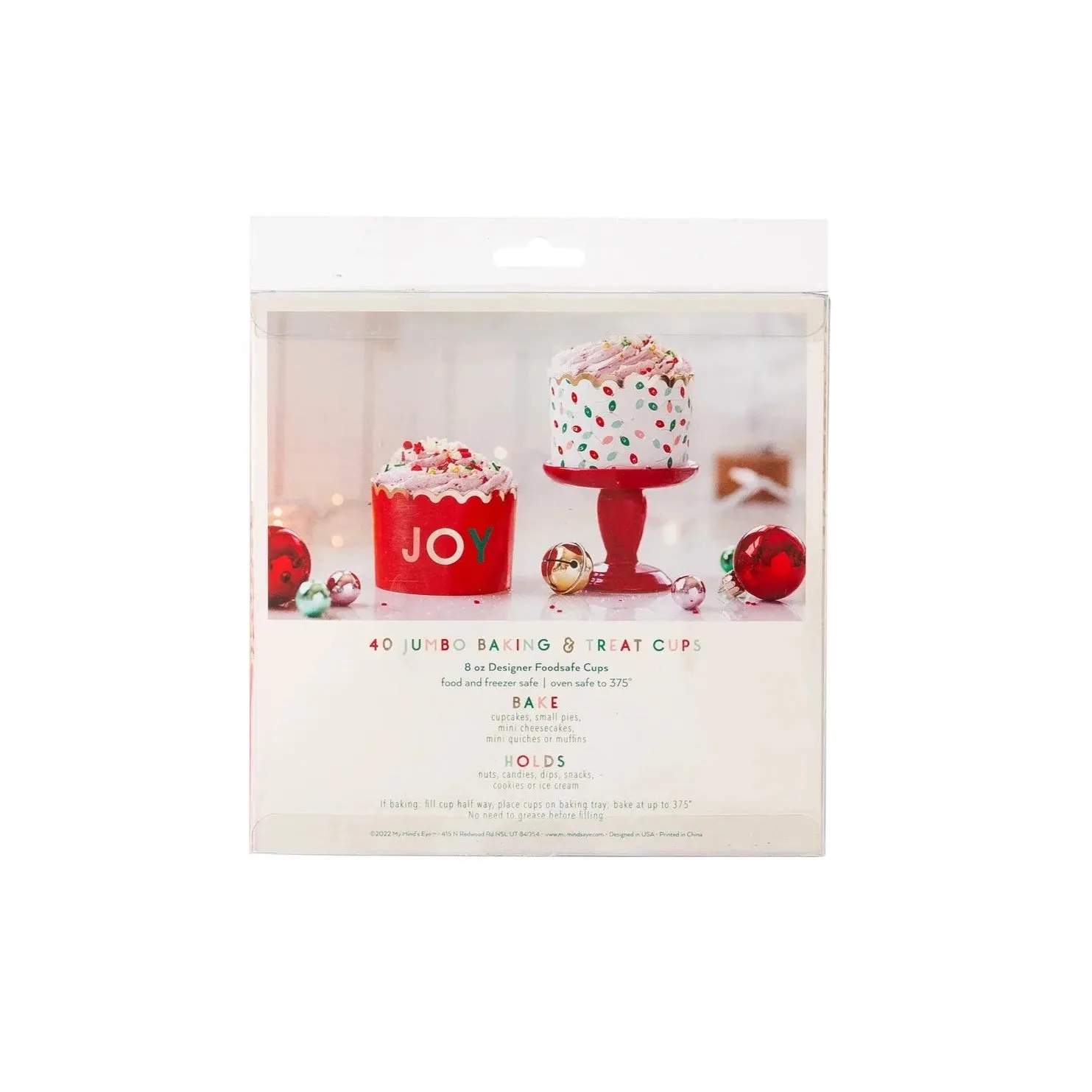 Christmas Lights Jumbo Food Cups 40ct