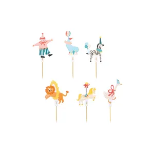 Circus Cupcake Toppers 6ct