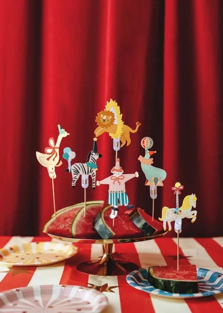 Circus Cupcake Toppers 6ct
