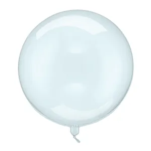 Clear Blue Sphere Balloon 15.7in