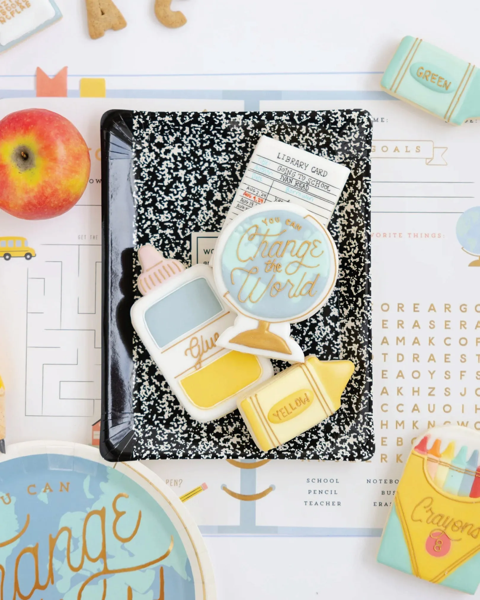 Composition Notebook Lunch Plates 8ct