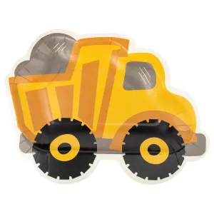 Construction Dump Truck Lunch Plates 8ct