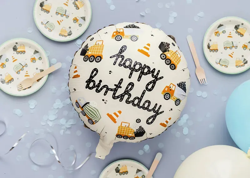 Construction Party Birthday Balloon 14in