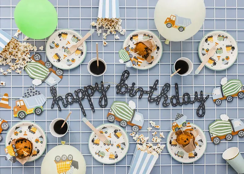 Construction Party Dessert Plates 6ct