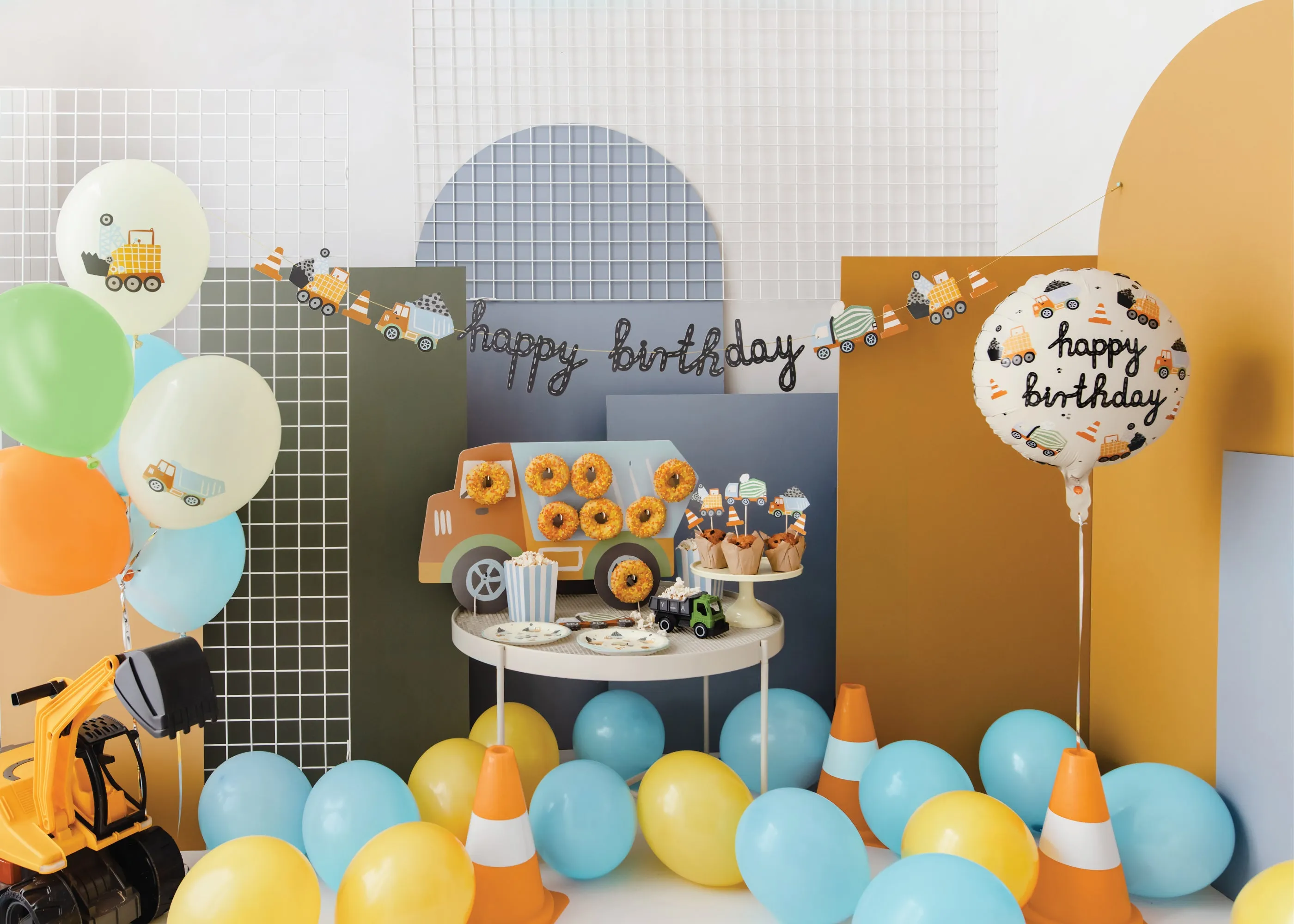 Construction Party Dessert Plates 6ct