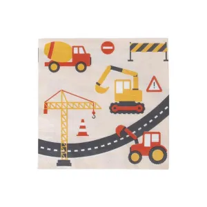 Construction Site Lunch Napkins 20ct