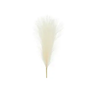 Cream Artificial Pampas Grass Stem 17.7in