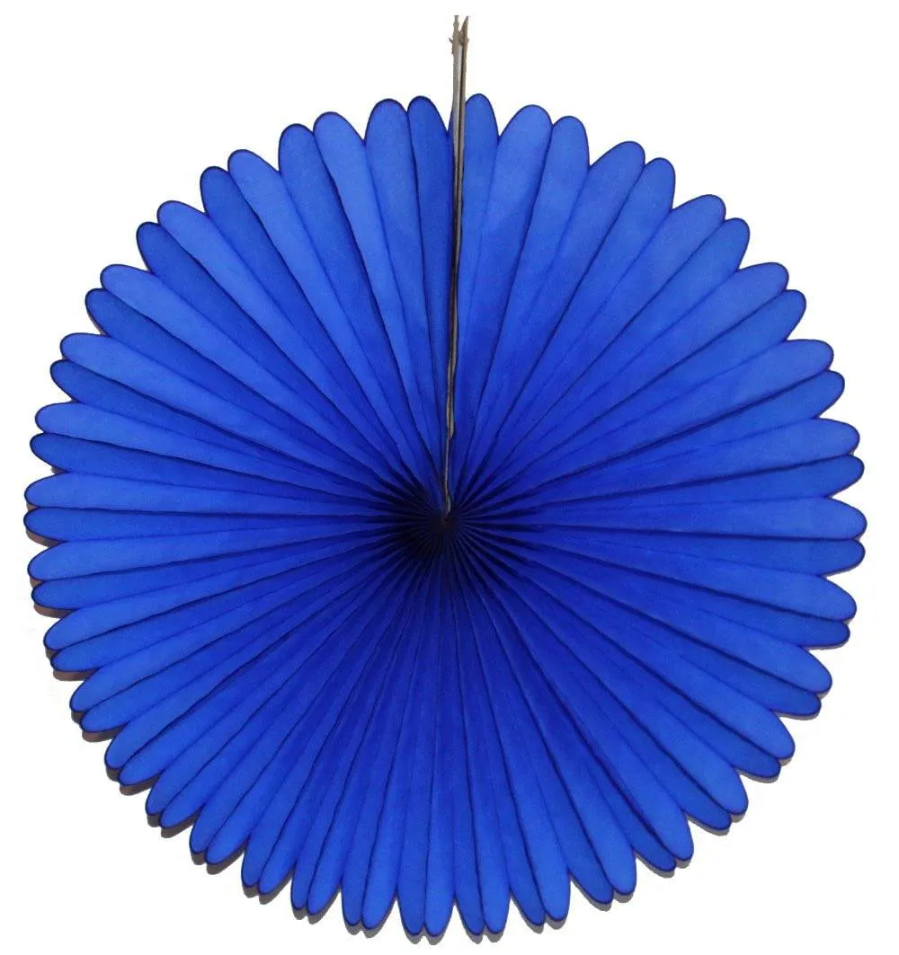 Dark Blue Tissue Paper Fan 13