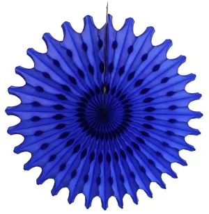 Dark Blue Tissue Paper Fan 18