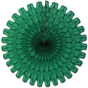 Dark Green Tissue Paper Fan 18