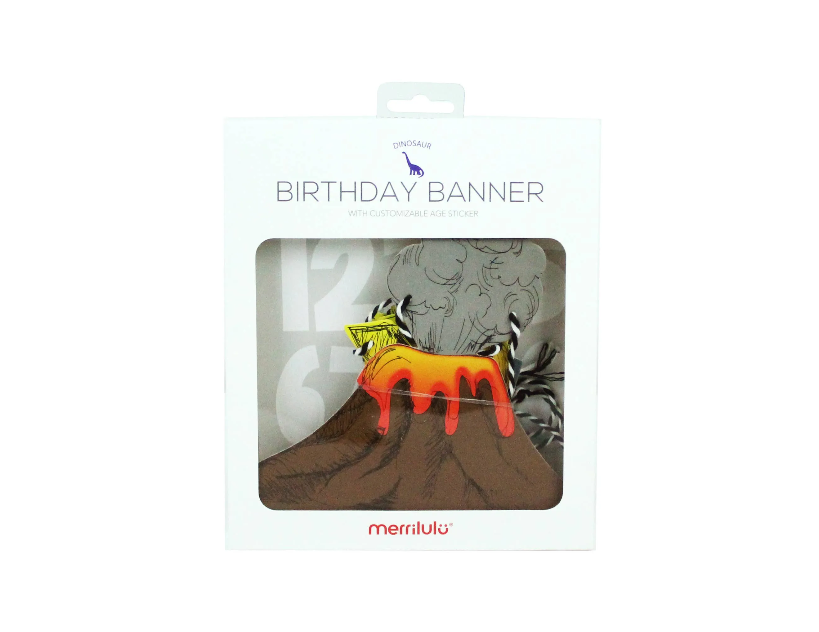 Dinosaur Birthday Age Banner
