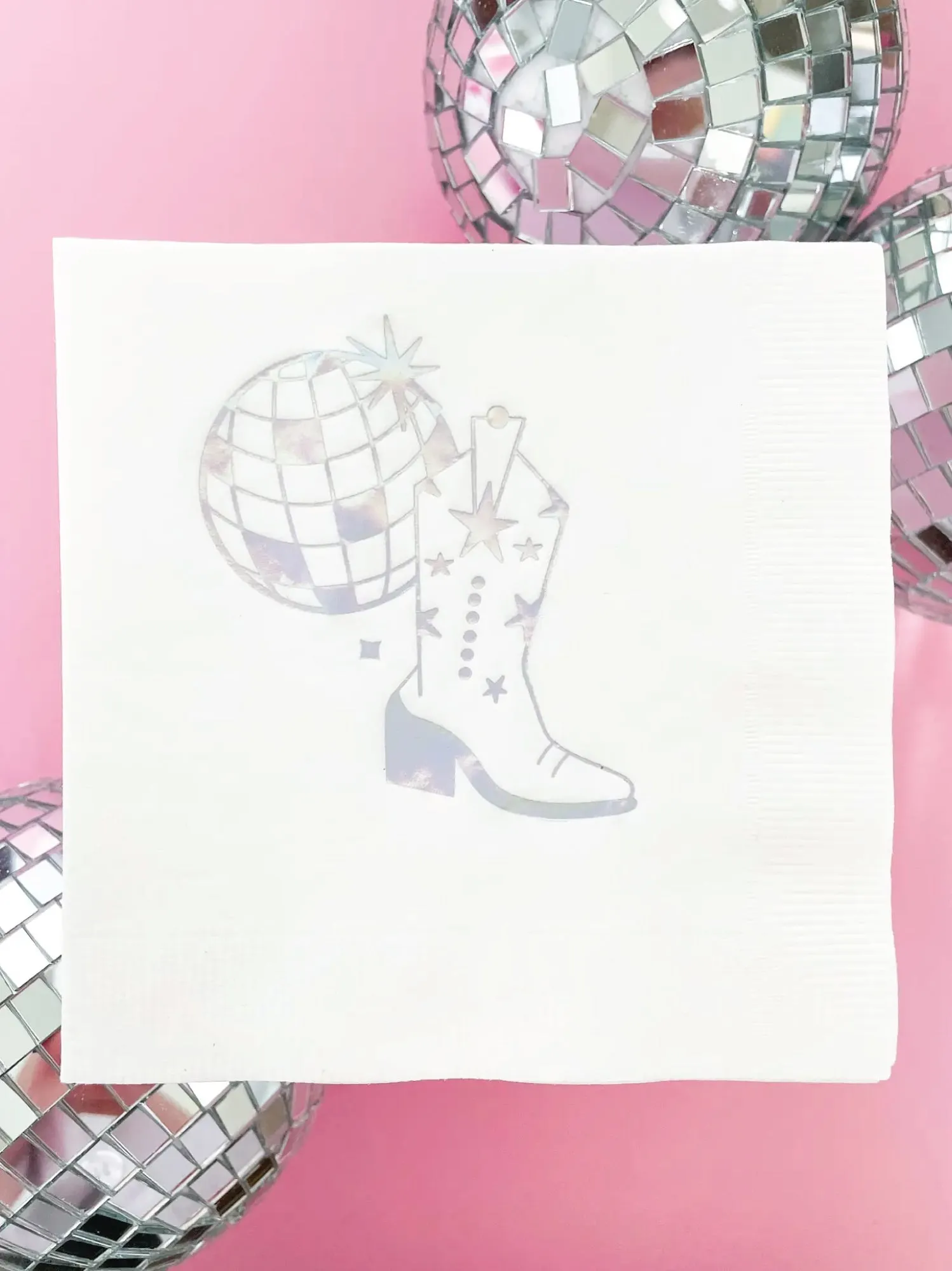 Disco Cowgirl Dessert Napkins 20ct
