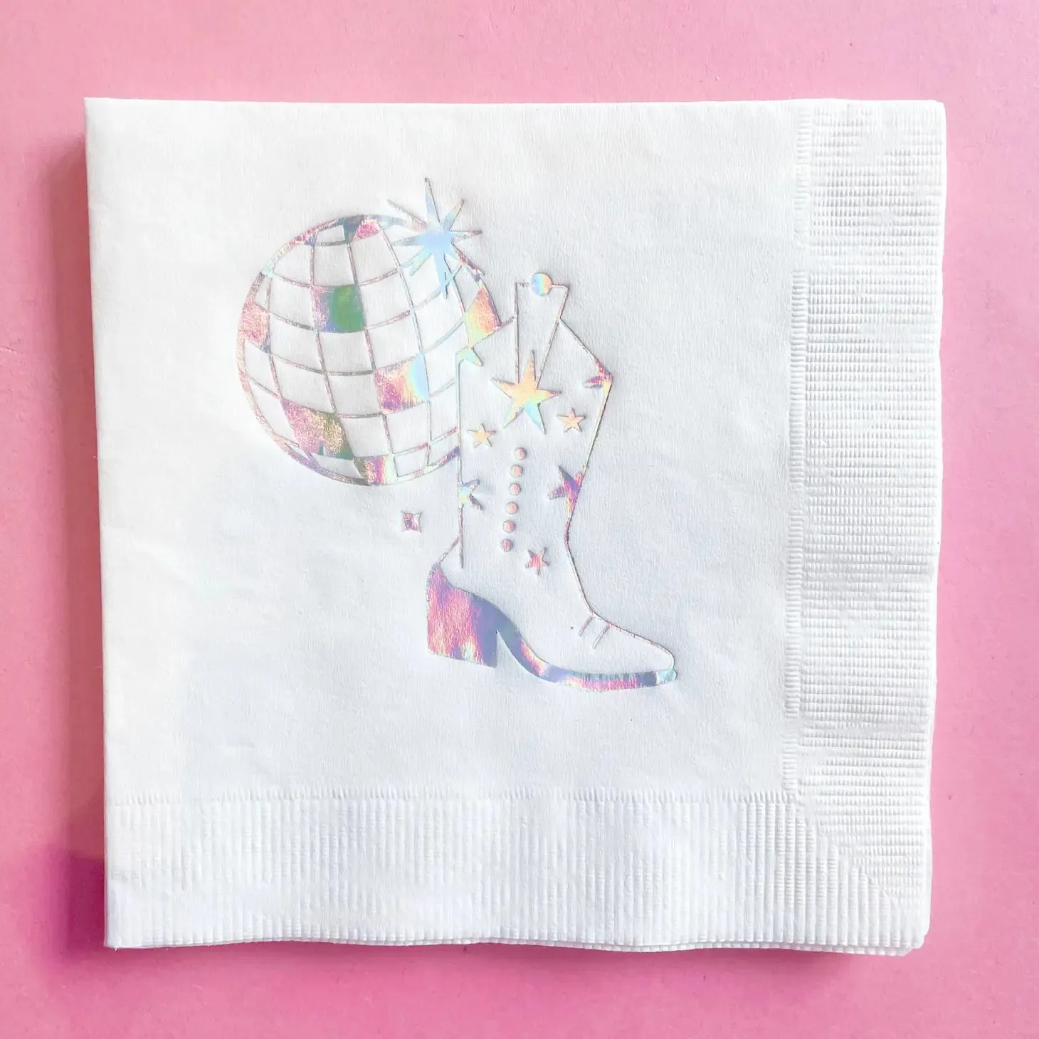 Disco Cowgirl Dessert Napkins 20ct