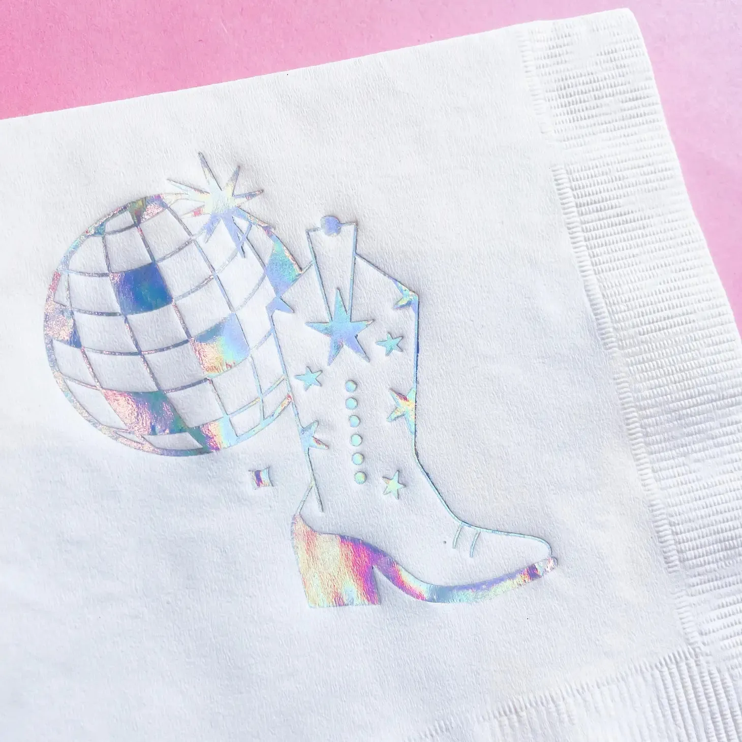 Disco Cowgirl Dessert Napkins 20ct