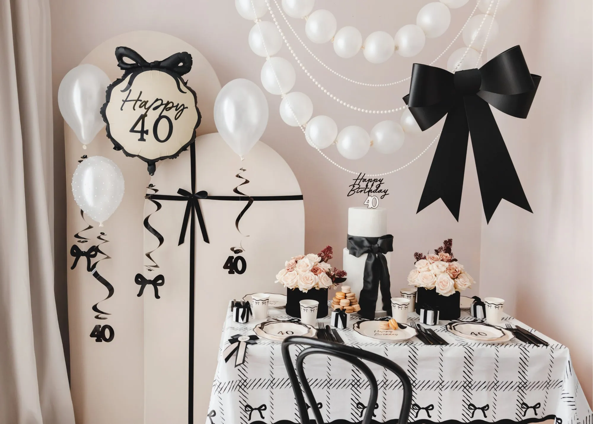 DIY Decorative Black Bow