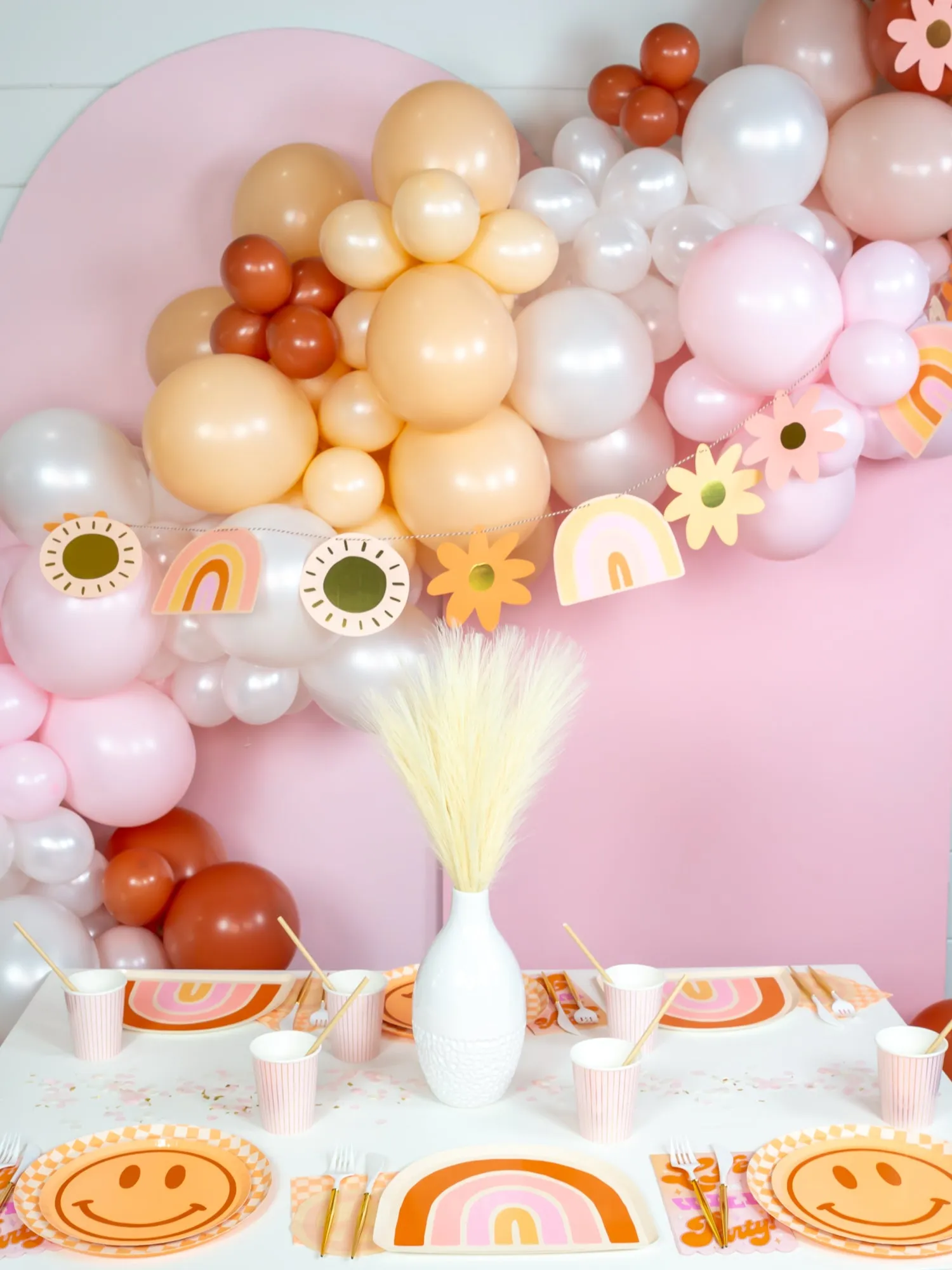 DIY Retro Rainbow Garland 20ft